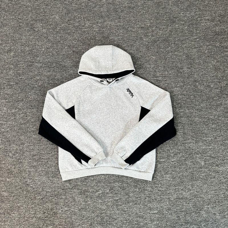 Mertra Patchwork Stickerei Fleece High Street Lose Unisex Fledermausärmel Hoodie Sweatshirt Lässiges Langes Hosenset_voghion.com