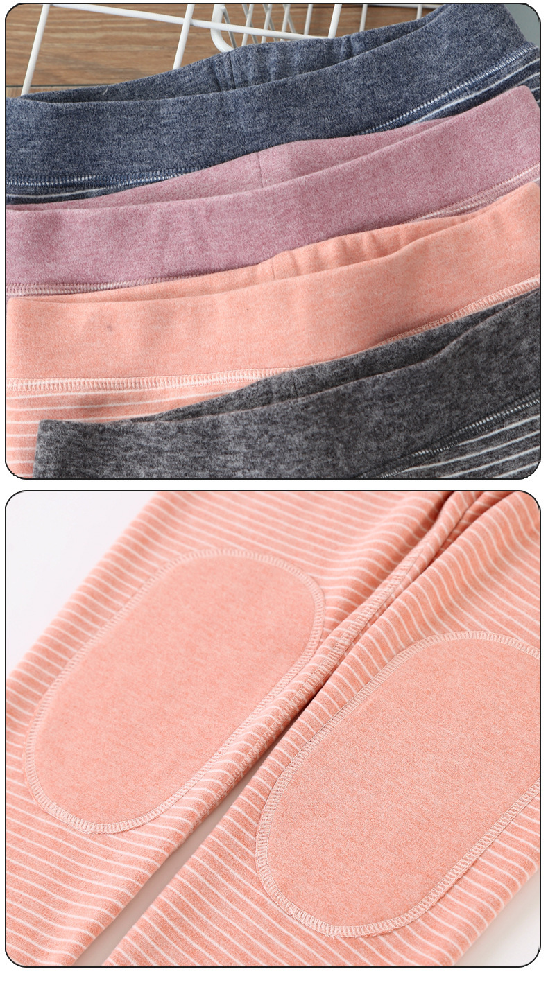 Processing Children's Warm Underwear Set Autumn And Winter Plus Fleece Thickened Cuhk Children Long Johns Boys And Girls Home Wear_voghion.com