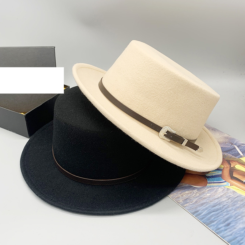 Korean version of autumn and winter wool flat cap travel shopping with a hat_voghion.com