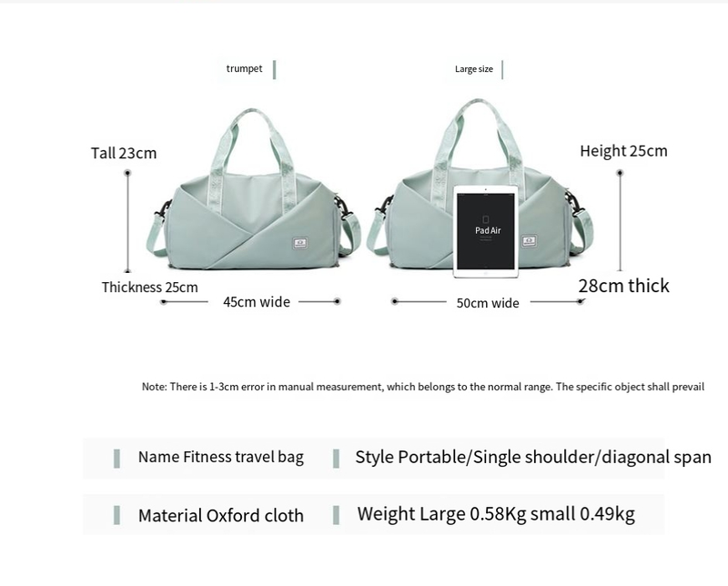 Sac de sport fitness femme séparation sèche et humide position des chaussures entraînement sac de yoga grande capacité sac à main sac de voyage en plein air_voghion.com
