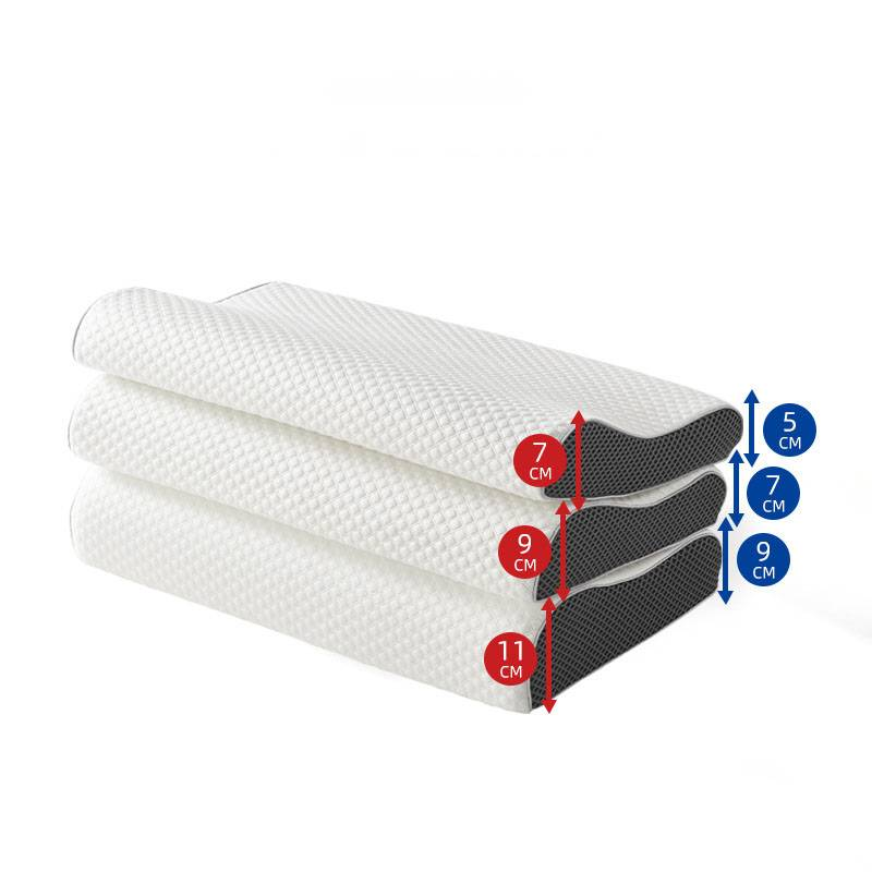 Hochwertiges Memory-Kissen, klassisches Wellendesign vom Typ B, hoch und niedrig, kann als doppelseitiges Kissen verwendet werden_voghion.com