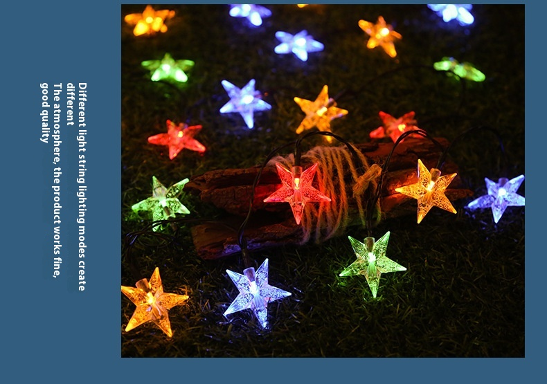 Led Solar Bubble Star Light String Led Outdoor Waterproof Courtyard Garden Star Decorative Light_voghion.com