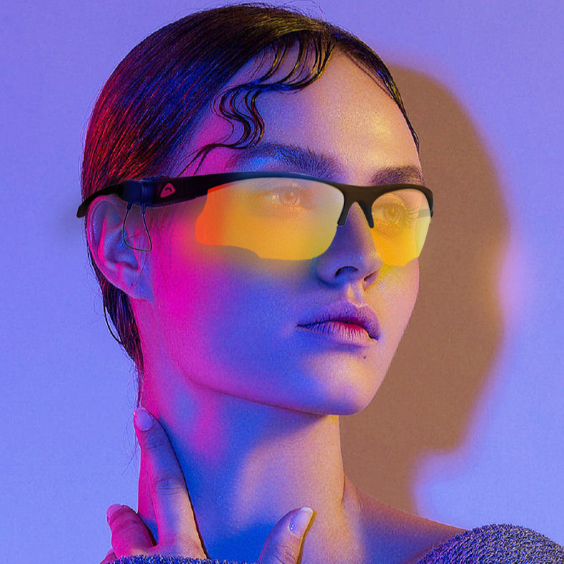 Cycling Eyewear Sports Smart Bluetooth Audio Sunglasses Polarized Lens With Stereo Speakers HD Calls Music Sweatproof For Running Cycling_voghion.com