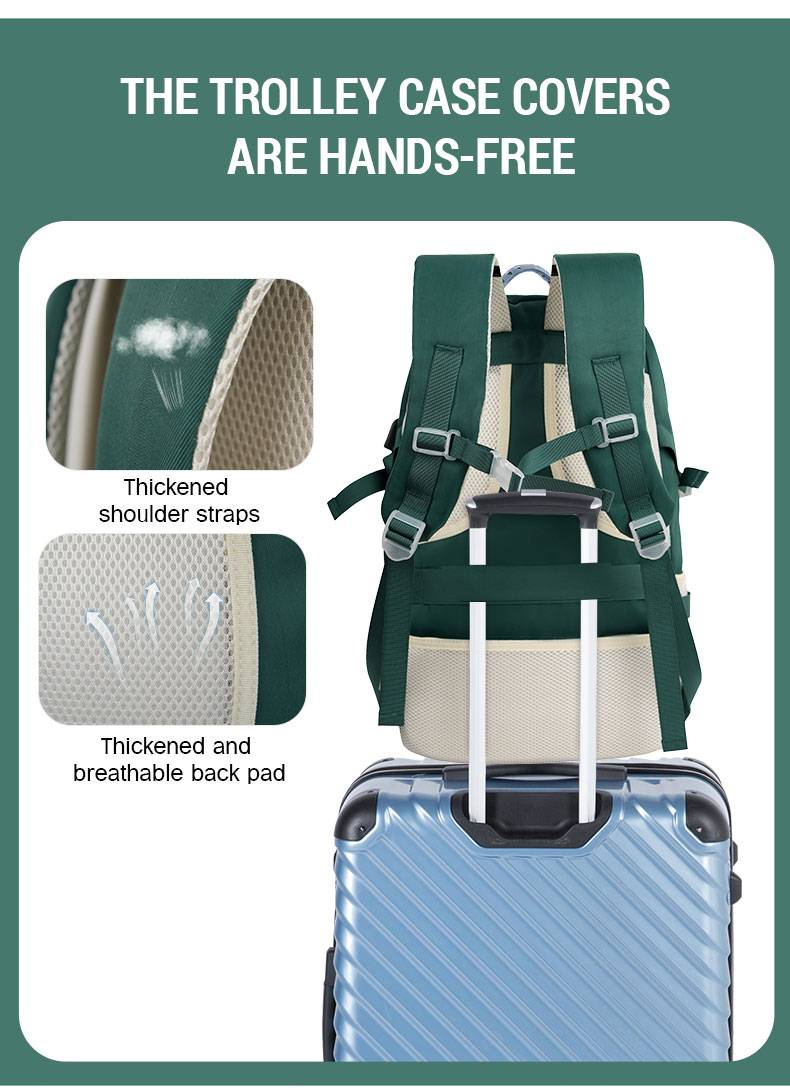 Fashion Color Blocked Backpack For Men And Women, Daily Commuting Student Backpack_voghion.com