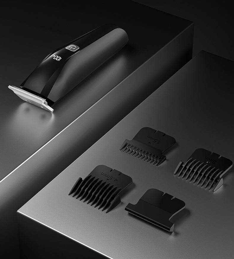 Professioneller kabelloser Haarschneider für Männer und Frauen – wiederaufladbarer Trimmer aus Edelstahl mit geringem Geräuschpegel und wasserdichtem Design_voghion.com