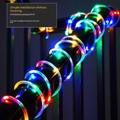 Luci a stringa a LED solari - 8 modalità Luci decorative impermeabili per esterni per giardino, patio, Natale_voghion.com