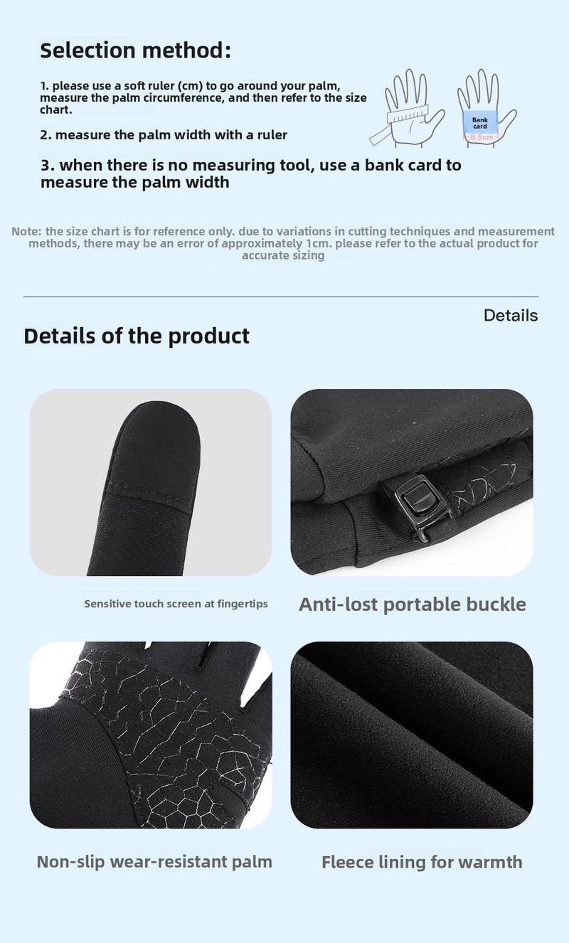 Outdoor-Eltern-Kind-Herbst-Winter-Kindersport-Handschuhe Laufen Radfahren Touchscreen Warme Fleecegefütterte Kälteschutzhandschuhe_voghion.com