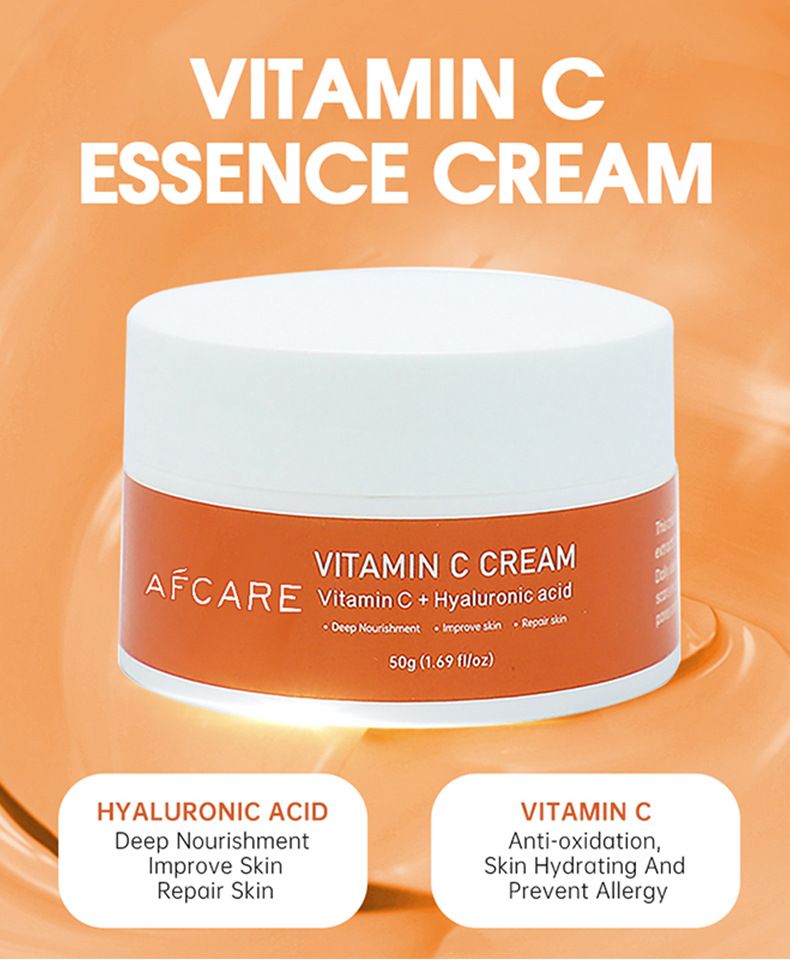 Vitamin C Mineral Facial Moisturizing & Refreshing Cream for Dry to Normal skin Day and Night,Skin Whitening Cream and Whitening Cream_voghion.com