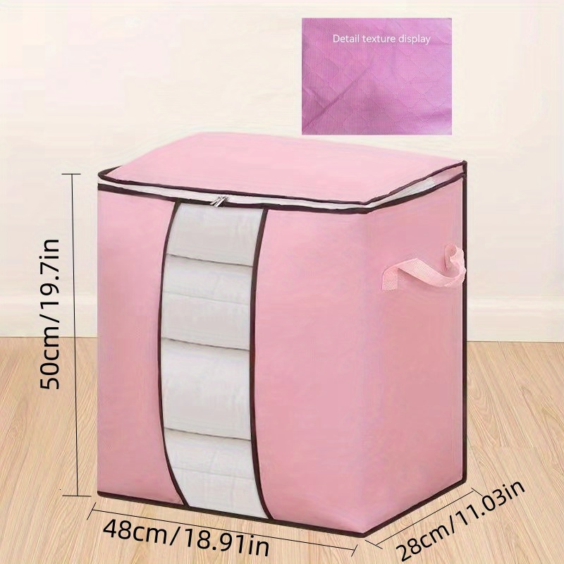 Bolsa de almacenamiento de gran capacidad, organizador con cremallera a prueba de polvo, contenedor acolchado, bolsa de equipaje_voghion.com