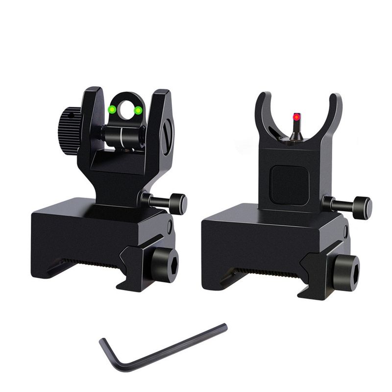 90 Degree Folding With Fiber Optical Equipment Laser Sight Metal Sighting_voghion.com