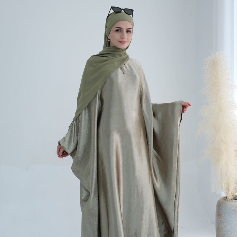 Dámské oblečení blízkovýchodní lesklé šaty abaya_voghion.com