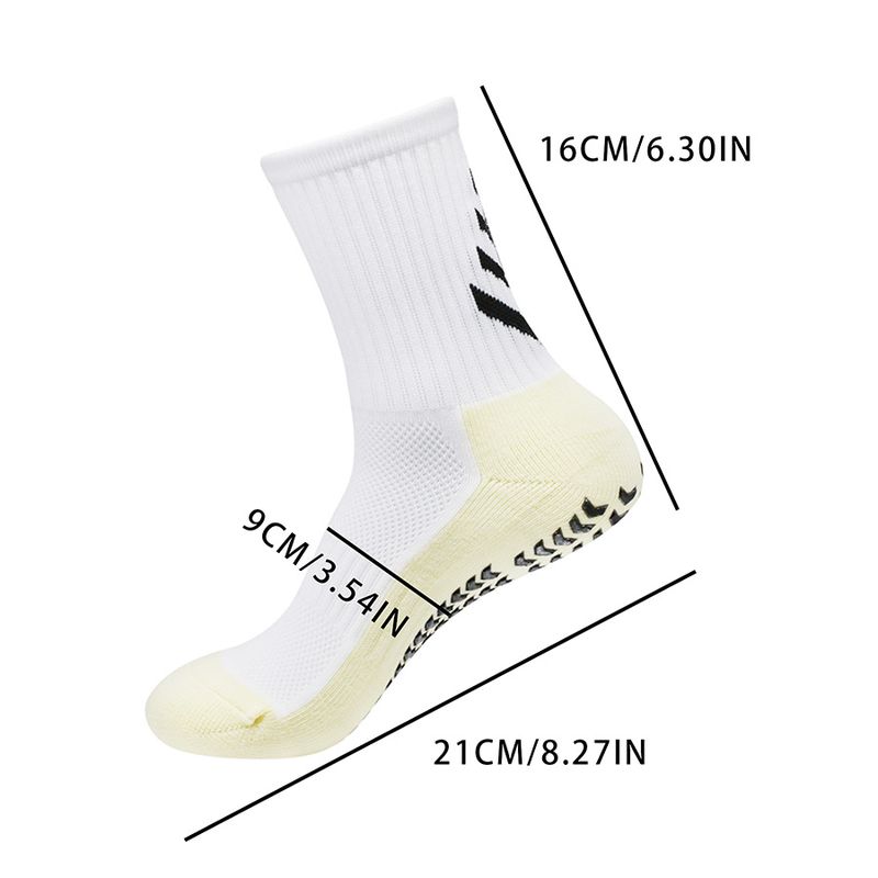 Non-slip Silicone Sports Socks With Thick Towel Bottom And Glue In The Middle Tube Of Football Socks_voghion.com