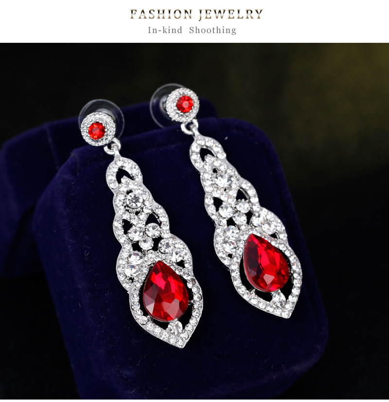 Shiny VENUS Kristall Lange Baumeln Ohrringe Für Frauen Exquisite Strass Hohl Stud Eardrop Braut Hochzeit_voghion.com