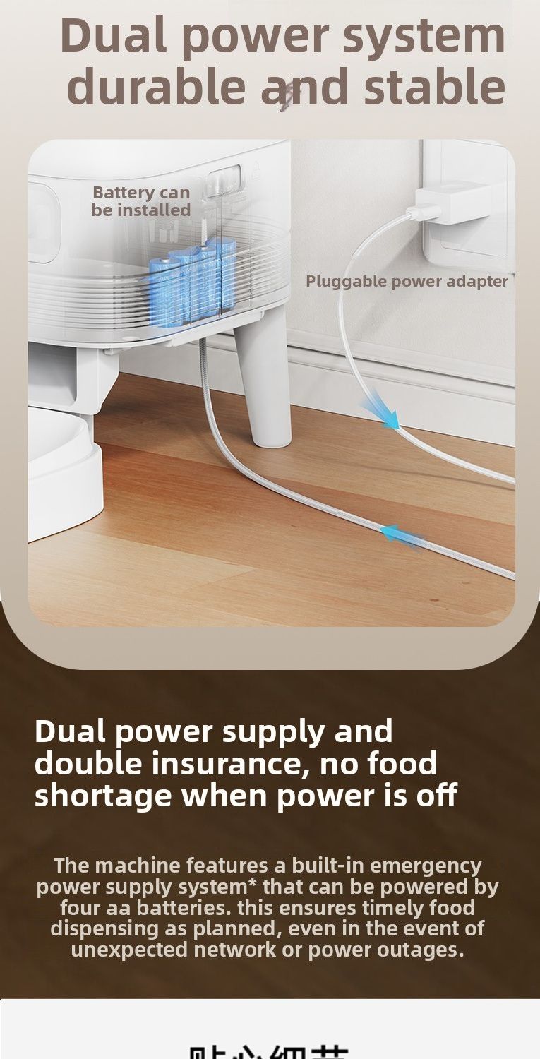 FURPIPI Smart Pet Feeder With Timer, WiFi Remote And Night Vision For Cats And Dogs_voghion.com