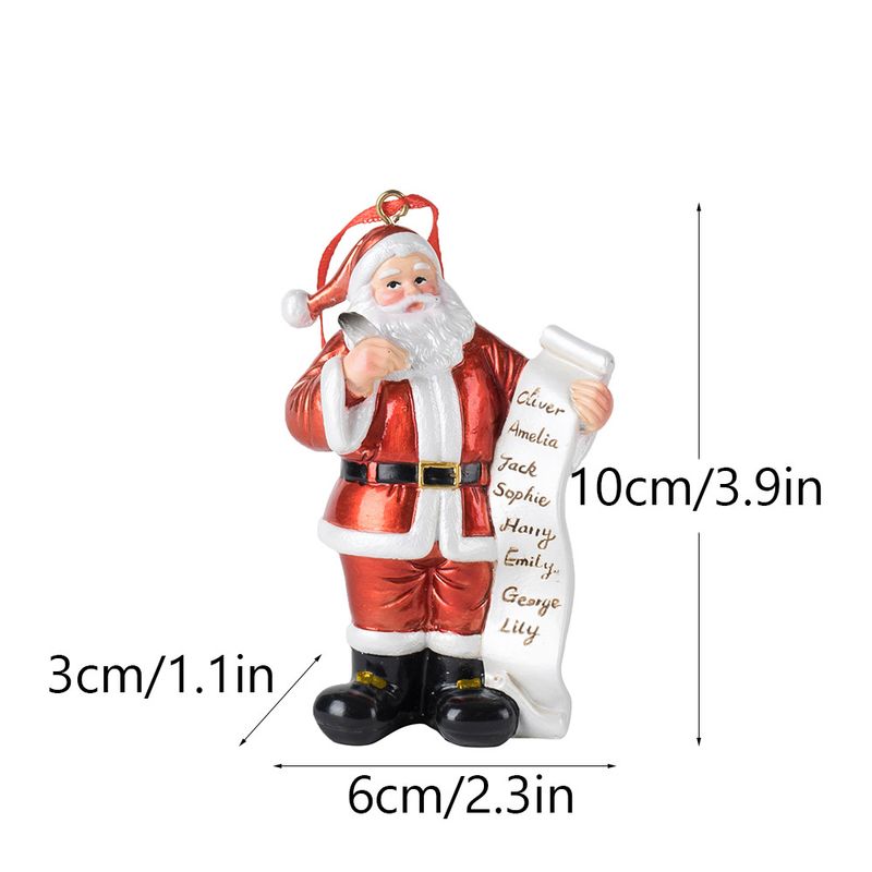 Santa Claus Pendant Christmas Tree Figurine, Home Desktop Ornament With Resin Decoration For Holiday Display_voghion.com