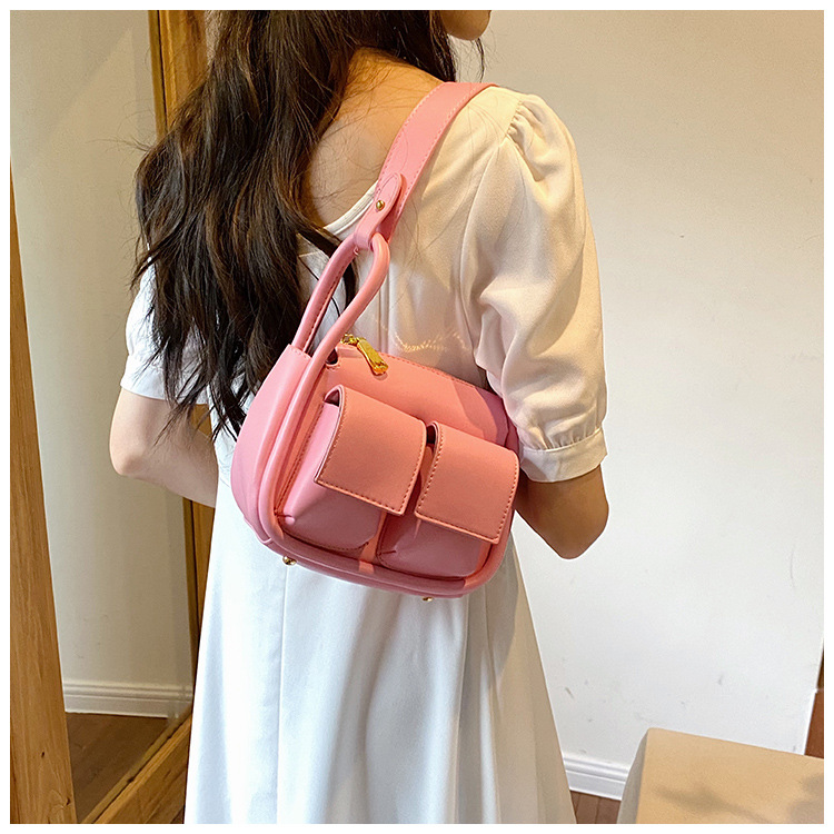 Large-capacity Women's Bag Niche Design 2023 Spring And Summer Armpit Bag fashion multi-pocket Messenger shoulder bag women's wholesale_voghion.com