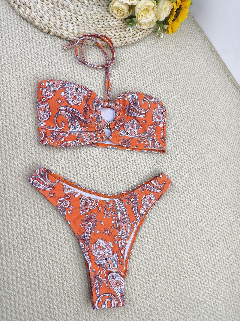 Maillot de bain trois pièces sexy en maille, push-up, imprimé, pour femmes, nouvelle collection 2025_voghion.com