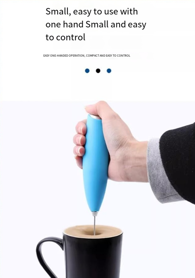 mjölkskummare kaffemixer elektrisk äggvisp mini äggvisp helautomatisk gräddvisp_voghion.com