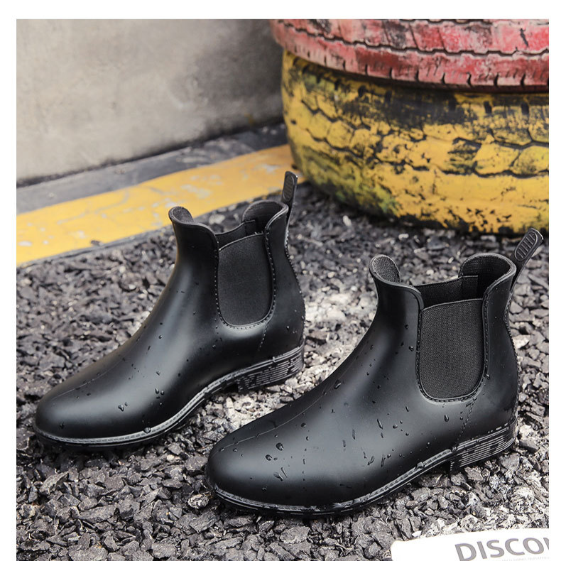 Scarpe antipioggia corte Stivali antipioggia elastici da donna Stivali antipioggia antiscivolo Stivali antipioggia per adulti Copriscarpe_voghion.com