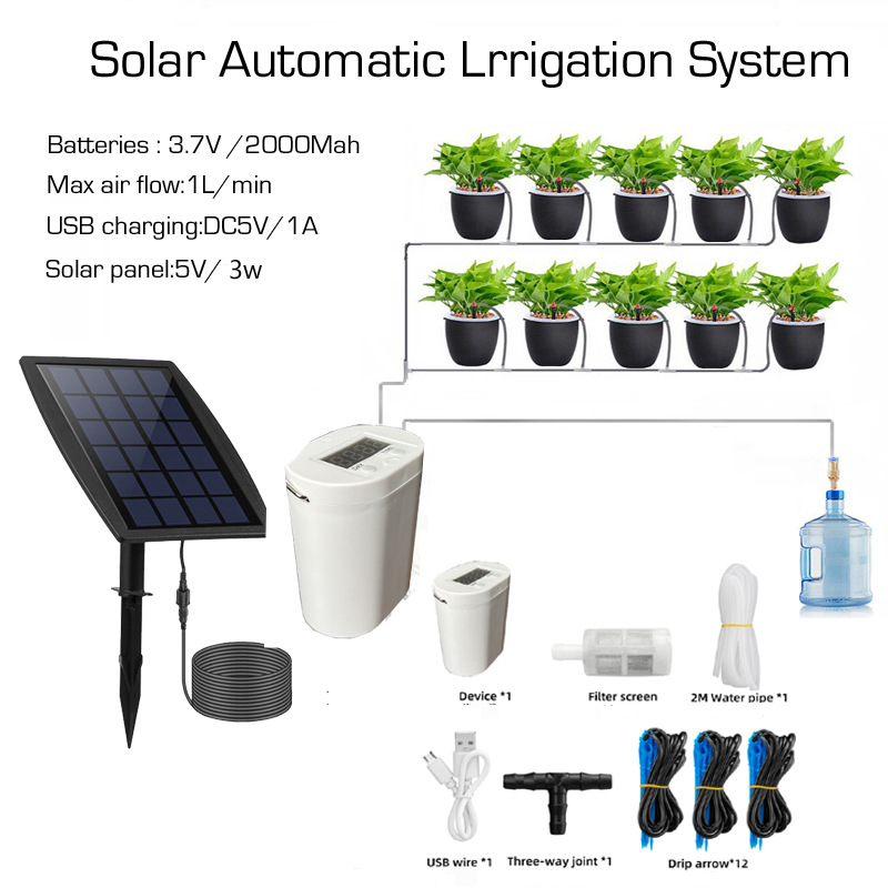 Tuinbenodigdheden Buitenzonne-watergeefapparaat, Huishoudelijk Lui Watergeefapparaat, Irrigatiemachine, Automatisch Watergeefapparaat, Potwatergeefapparaat_voghion.com