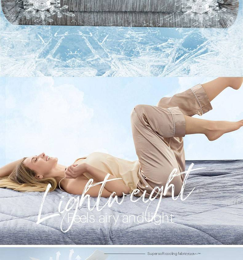 Cooling Nylon Summer Blanket - Ultra Soft & Breathable Air Conditioning Comforter With Ice Silk Technology (Lightweight, Quick-Dry, All-Season Use)_voghion.com