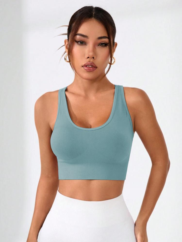 Intimo e pigiami Reggiseno sportivo push-up antiurto per corsa e yoga incrociato con schiena splendida, sottile e ad asciugatura rapida_voghion.com