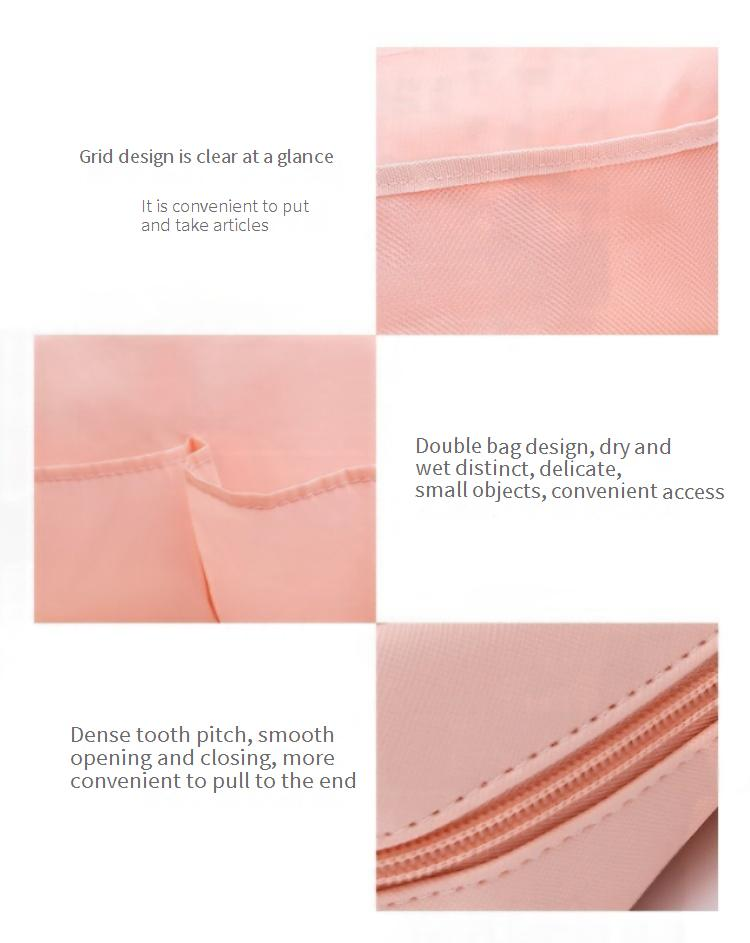 Make-up-Tools und Zubehör Neue große Kosmetiktasche, einfache und modische Aufbewahrungstasche, einfarbige wasserdichte Kulturtasche, multifunktionale Lippenstifttasche_voghion.com