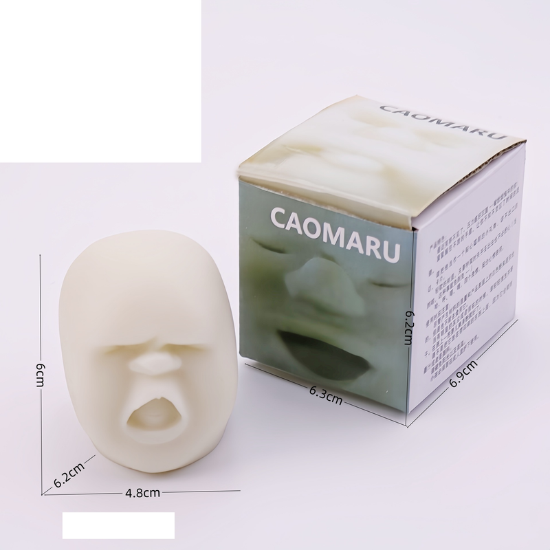 Squishy in schiuma, divertenti figure con espressioni facciali, giocattoli antistress da ufficio, palline in TPR e rilassanti per il viso_voghion.com