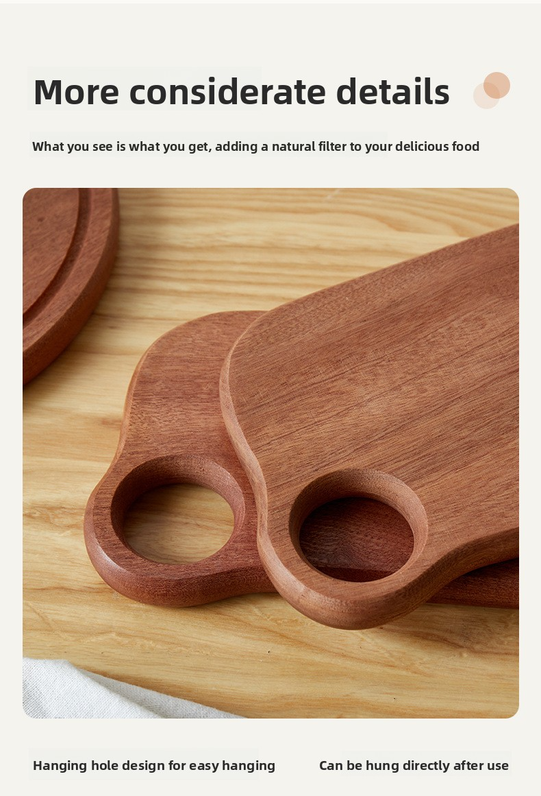 Planche à découper en bois pour enfants - Mini planche à découper pour fruits et steaks, assiette créative pour bébé en bois d'ébène_voghion.com