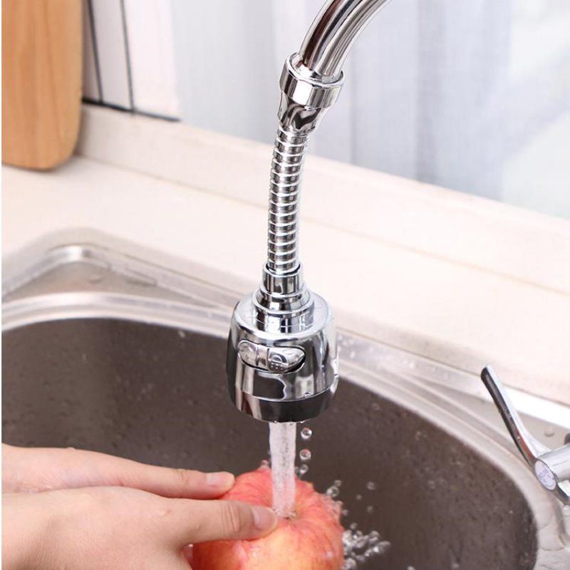 Universal tap water shower water saving rotatable filter nozzle faucet splash head extension extender_voghion.com