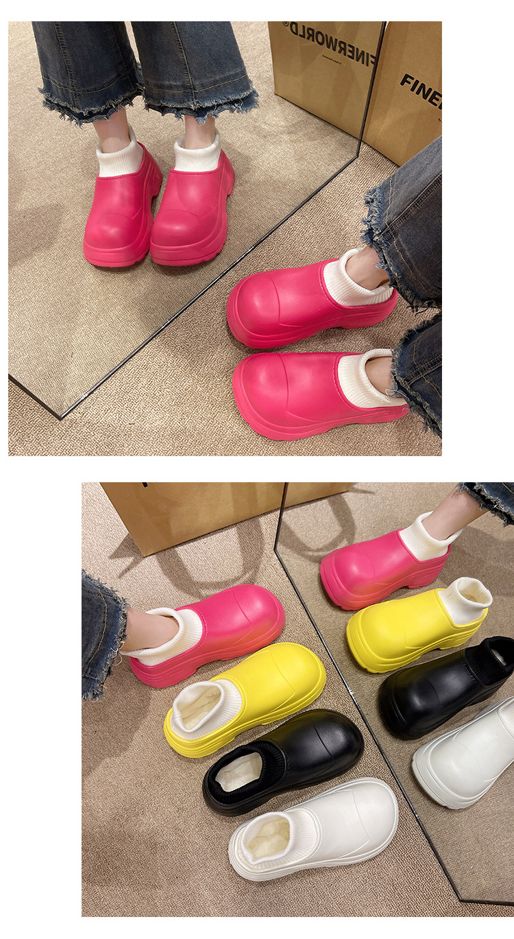 2023. aasta uued lühikesed puuvillased saapad, naiste talvised ülipaksu põhjaga, pehmest ja paksendatud soojad ühe pedaaliga puuvillased kingad, lumesaapad_voghion.com