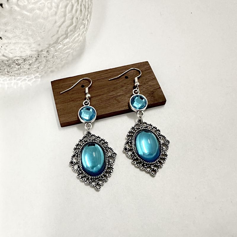 New Chinese Style Ethnic Exotic Elegant Niche Design Graceful Clip-On Earrings Without Piercing_voghion.com