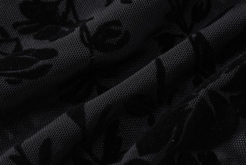 Maglietta a maniche lunghe slim fit in rete trasparente sexy, nuova moda estiva 2025 da donna_voghion.com