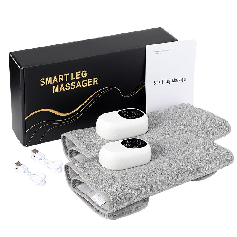 Elektresch Wademassagegerät mat Heizung, Knietdrock, Blutzirkulatioun, Beenloftkompressioun, drahtlos_voghion.com