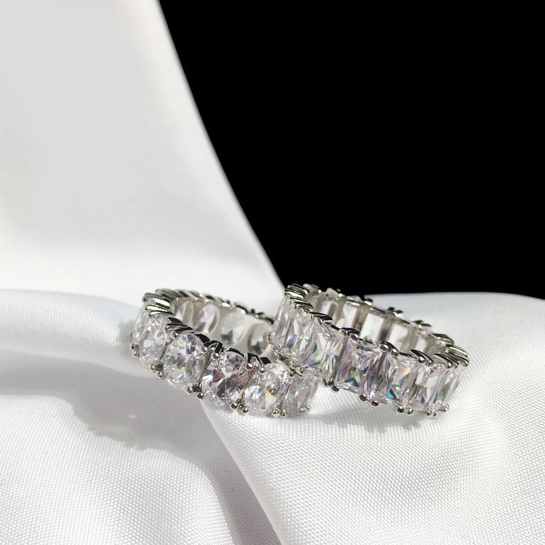 Women's Jewelry New Diamond Ring Fashion Classic Ring Pointed Zirconia Cut Eternity Ring_voghion.com