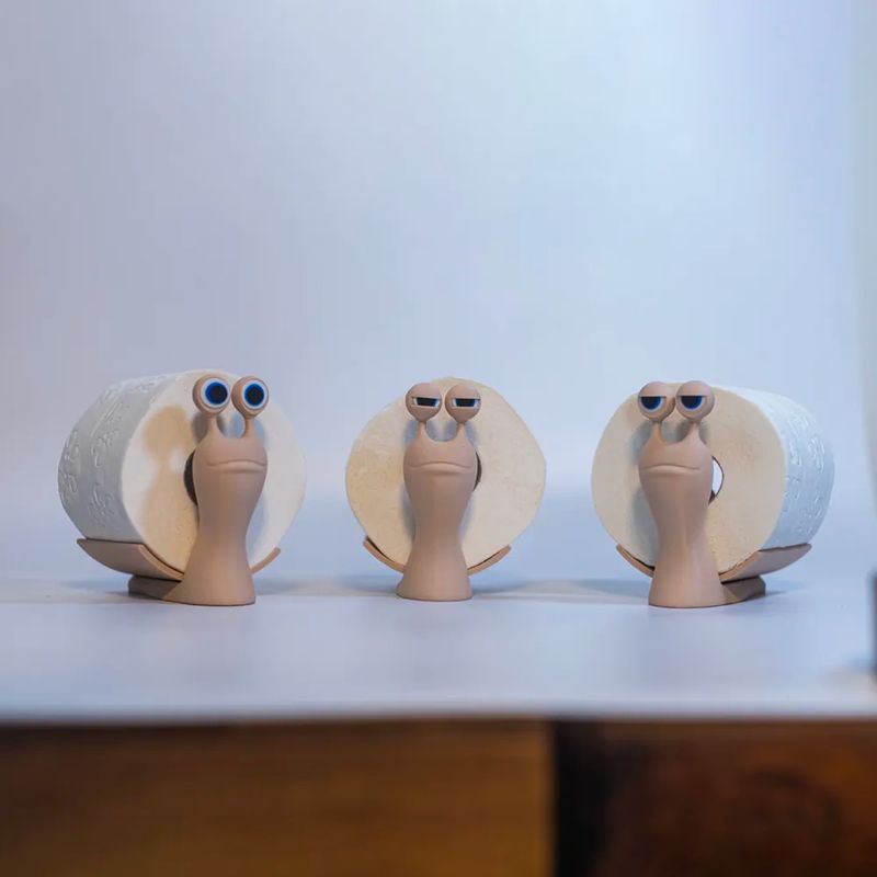 Neues Produkt Sler The Toilet Paper Roll Snail Tissue Holder_voghion.com