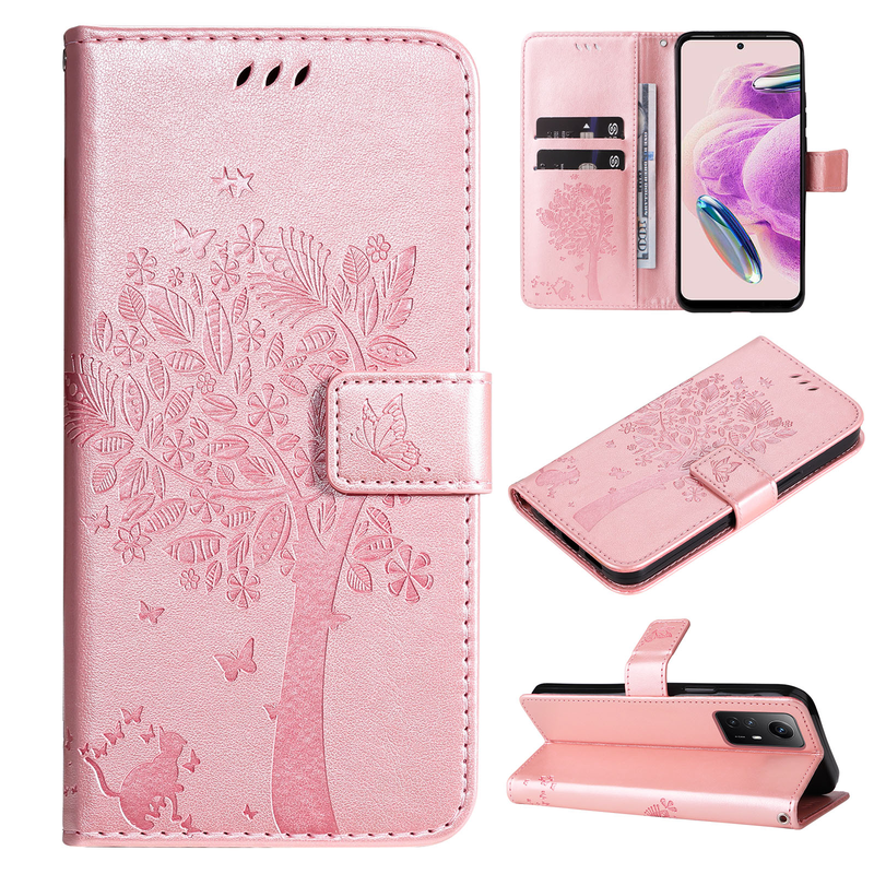Cute Flip Leather Phone Case For Xiaomi Redmi Note 12S 12 Pro Plus Speed Turbo 12C Cover Magnetic Wallet with Card Slot_voghion.com