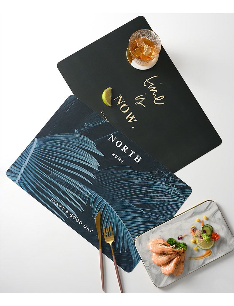 Square PP Placemats - Waterproof & Heat-Resistant Dining Mats (Cute & Creative Design Non-Slip Easy To Clean Set Of 4/6 Perfect For Girls & Teens_voghion.com