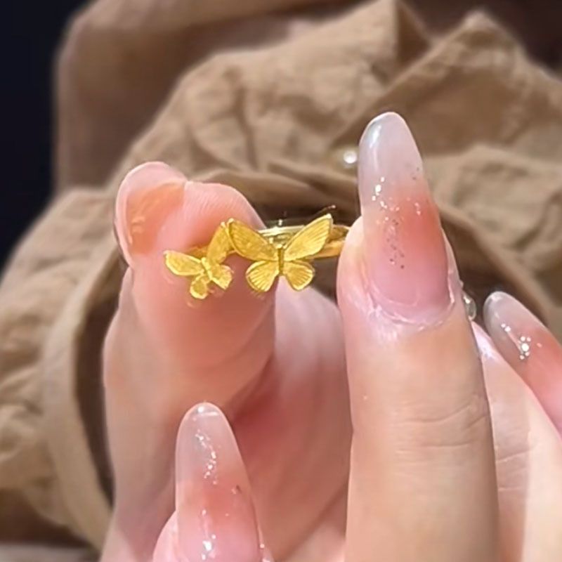 Same Sweet Wind Butterfly Open New Edition, mazas un augstas klases gredzenu rotaslietas_voghion.com