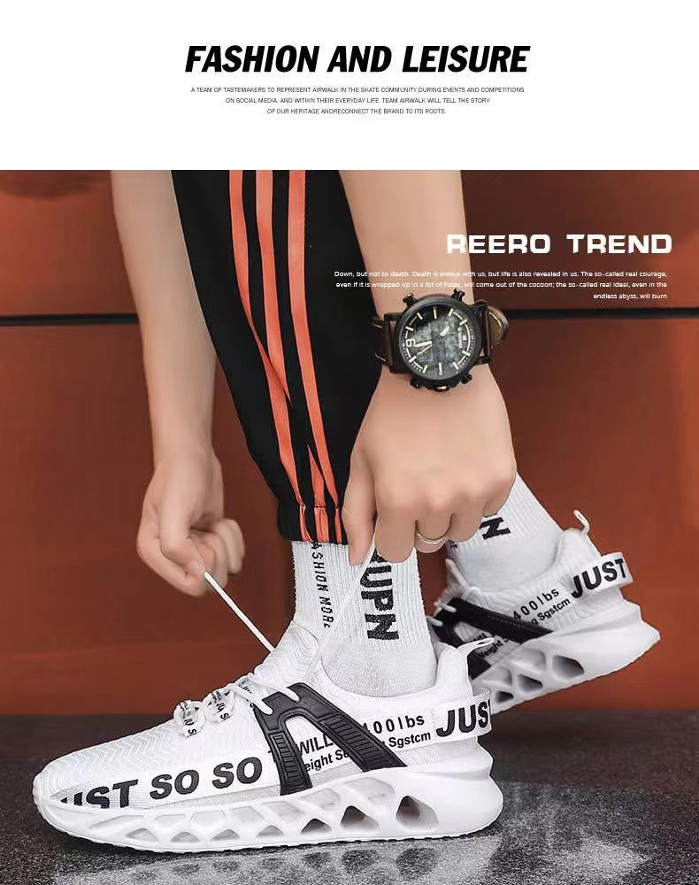 Zapatillas deportivas para hombre y mujer, clásicas, con cordones, para correr, unisex, informales, transpirables, de talla grande_voghion.com