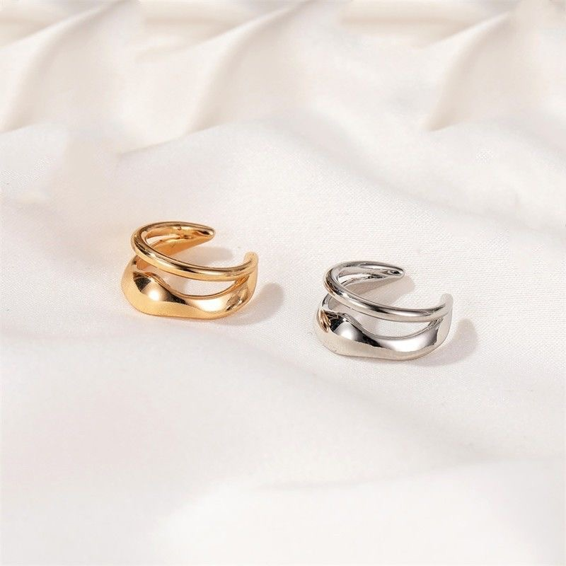 Designer Model High-end Irregular Ear Clips Ear Bone Clips Without Ear Piercing Can Be Worn By Both Women And Men_voghion.com