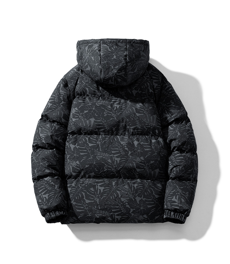 Modieus jack Warme katoenen kleding Trendy katoenen kleding Patchwork-top jack met capuchon_voghion.com