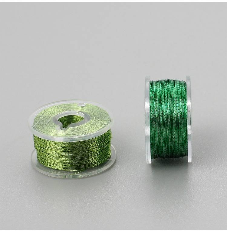 DIY håndstrikketråd metallisk broderitråd 25 farver sæt_voghion.com