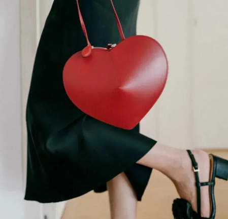 Borsa a tracolla in vera pelle a forma di cuore di pesca, borsa a tracolla da donna, borse sottili di lusso firmate_voghion.com