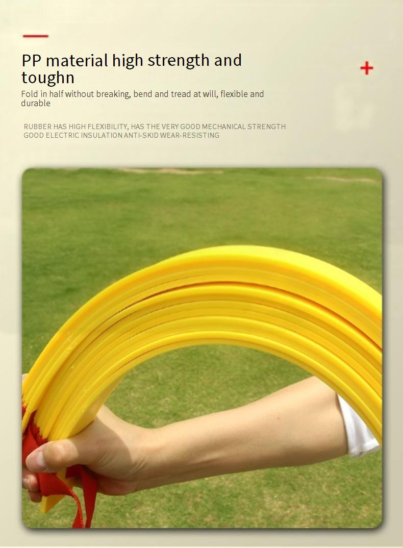 Kids Adjustable Agility Training Ladder - Football Speed Ladder With Cones For Footwork & Coordination Drills_voghion.com