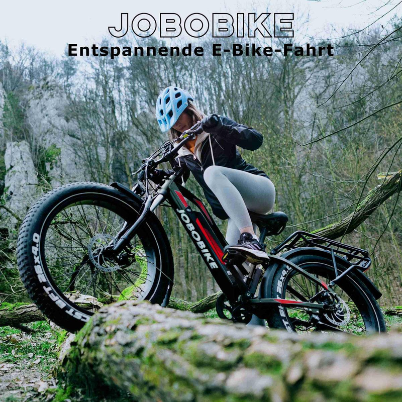 JOBOBIKE Robin 26'' Elektrofahrrad für Erwachsene 250W Bafang Motor 48V13AH_voghion.com