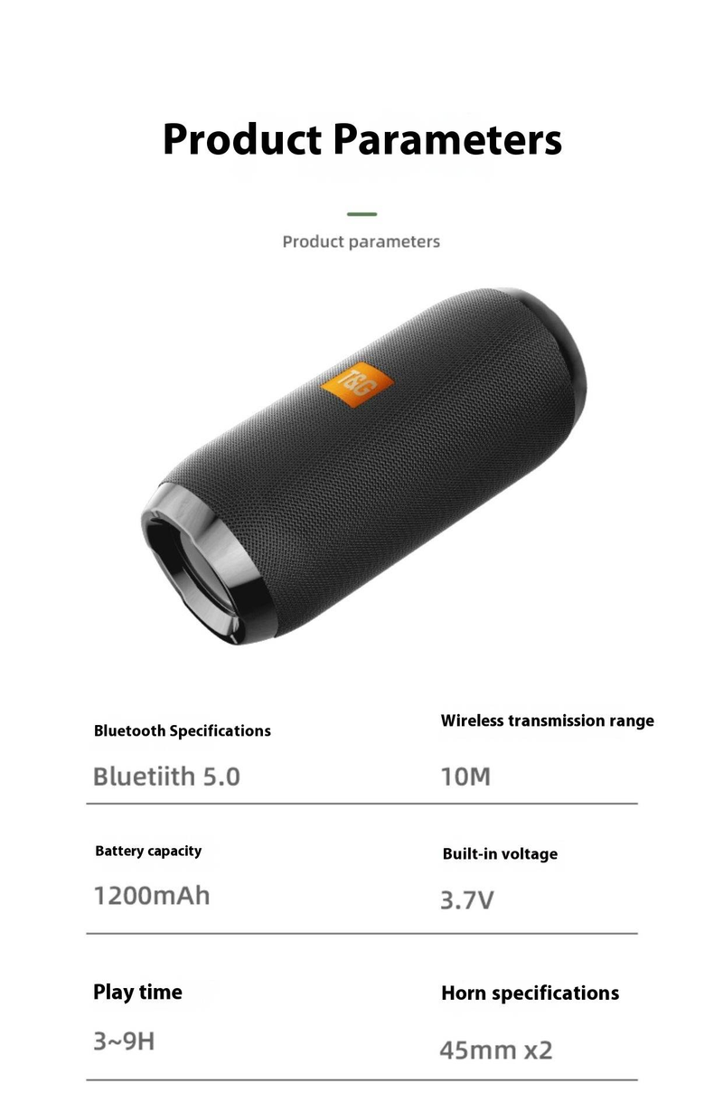 TG117 Bluetooth Speaker - Mini Wireless Speaker With Deep Bass & Hi-Fi Sound (Portable For Home & Outdoor Use)_voghion.com