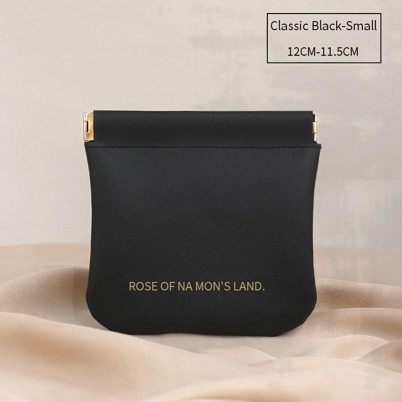 Mini Auto-Closing Travel Pouch - Premium Cosmetic & Cable Organizer (Compact Wallet For Coins, Makeup & Small Essentials)_voghion.com