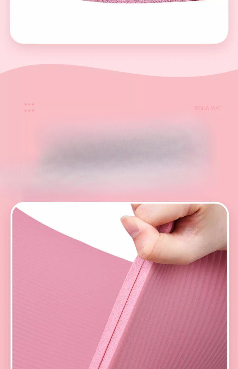 Yoga Thickened Non-Slip Exercise Fitness Sit-Up Home Use Shock Absorption Soundproof Widened Floor Mat_voghion.com