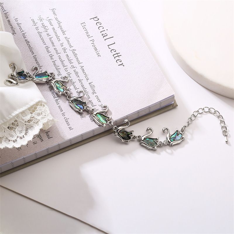 Bijoux fantaisie animal baleine pingouin papillon coquillage d'ormeau bracelet chaîne de cheville double usage_voghion.com